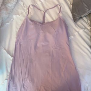 Lululemon power y tank. Blush color with built in bra